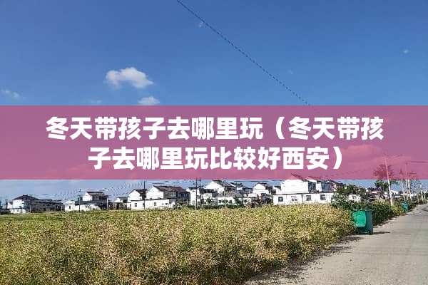 冬天带孩子去哪里玩（冬天带孩子去哪里玩比较好西安）