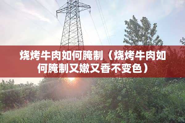 烧烤牛肉如何腌制（烧烤牛肉如何腌制又嫩又香不变色）