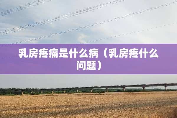 *房疼痛是什么病（*房疼什么问题）