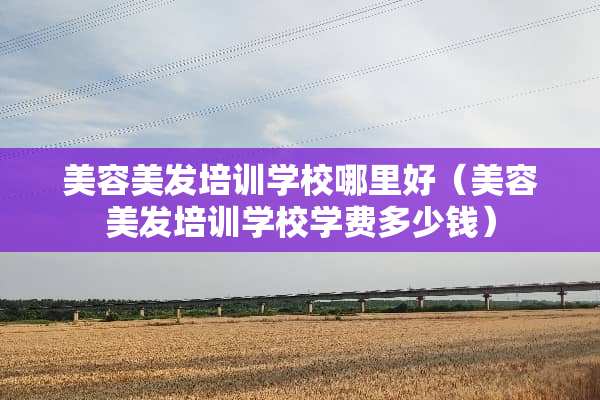 美容美发培训学校哪里好（美容美发培训学校学费多少钱）