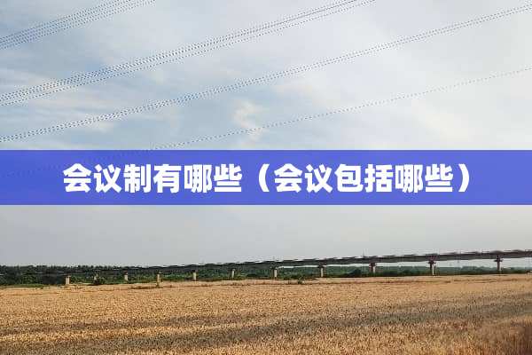 会议制有哪些（会议包括哪些）