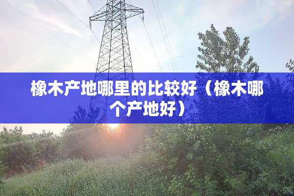 橡木产地哪里的比较好（橡木哪个产地好）