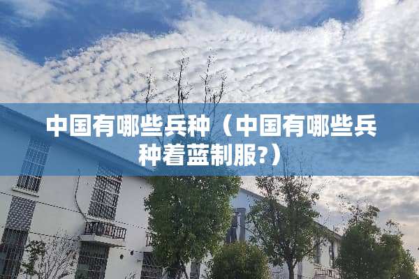 中国有哪些兵种（中国有哪些兵种着蓝制服?）