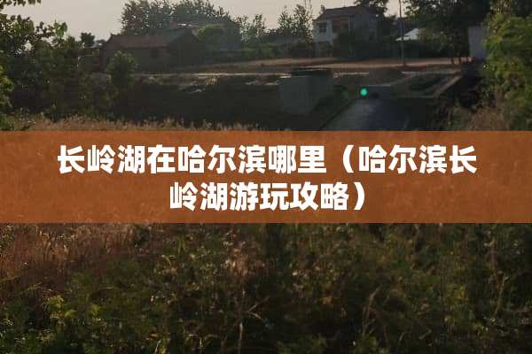 长岭湖在哈尔滨哪里（哈尔滨长岭湖游玩攻略）