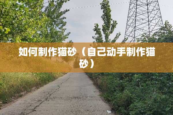如何制作猫砂（自己动手制作猫砂）