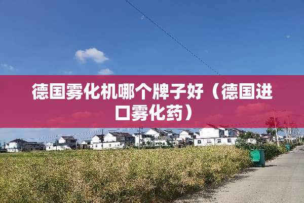 德国雾化机哪个牌子好（德国进口雾化药）