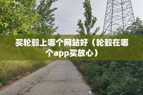 买轮毂上哪个网站好（轮毂在哪个app买放心）
