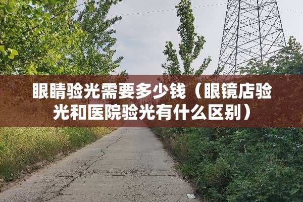 眼睛验光需要多少钱（眼镜店验光和医院验光有什么区别）