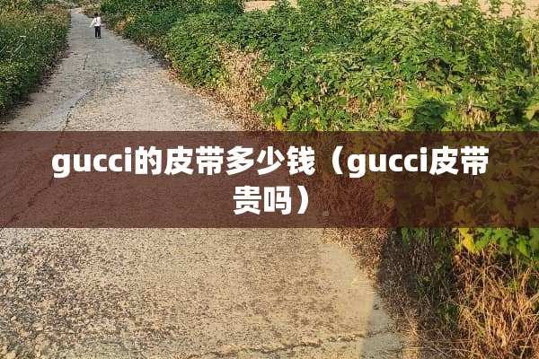 gucci的皮带多少钱（gucci皮带贵吗）