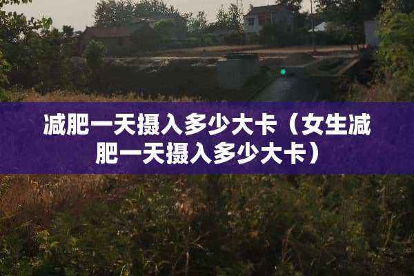 减肥一天摄入多少大卡（女生减肥一天摄入多少大卡）