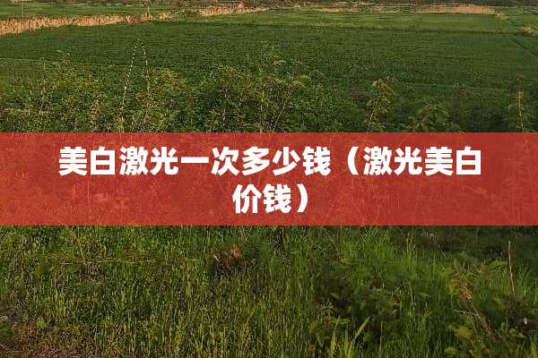 美白激光一次多少钱（激光美白价钱）