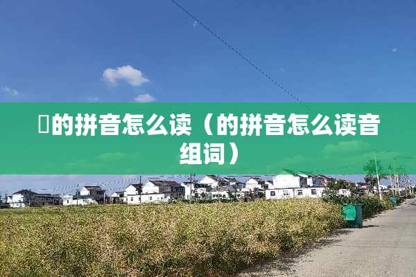 燚的拼音怎么读（的拼音怎么读音组词）