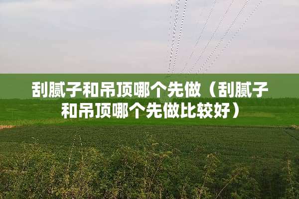 刮腻子和吊顶哪个先做（刮腻子和吊顶哪个先做比较好）