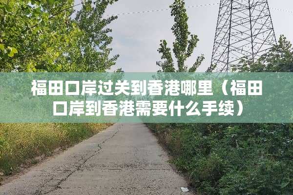 福田口岸过关到香港哪里（福田口岸到香港需要什么手续）