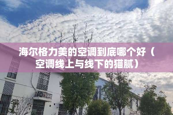 海尔格力美的空调到底哪个好（空调线上与线下的猫腻）