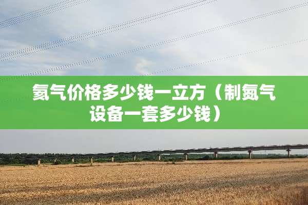 氦气价格多少钱一立方（制氮气设备一套多少钱）