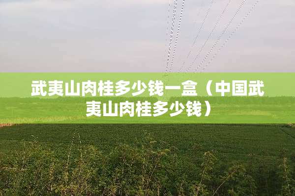 武夷山肉桂多少钱一盒（中国武夷山肉桂多少钱）