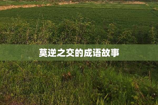 莫逆之交的成语故事