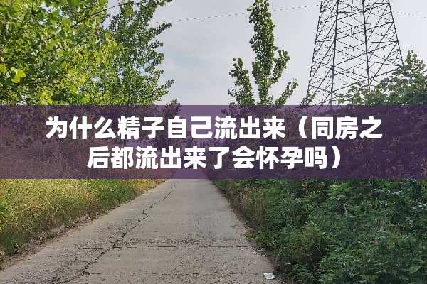 为什么**自己流出来（**之后都流出来了会怀孕吗）