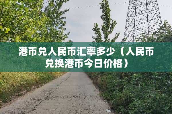 港币兑人民币汇率多少（人民币兑换港币今日价格）