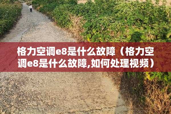 格力空调e8是什么故障（格力空调e8是什么故障,如何处理视频）