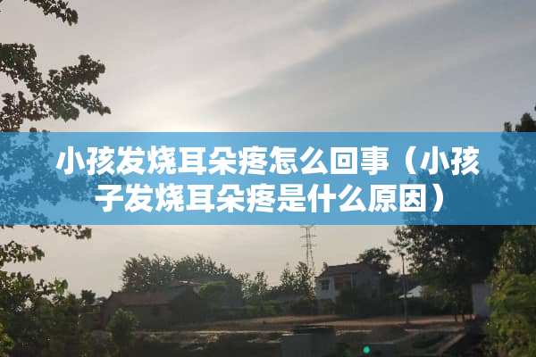 小孩发烧耳朵疼怎么回事（小孩子发烧耳朵疼是什么原因）