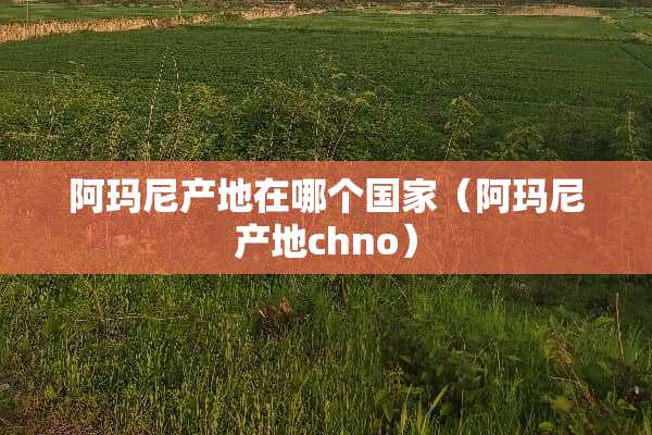 阿玛尼产地在哪个国家（阿玛尼产地chno）