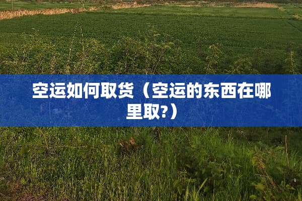 空运如何取货（空运的东西在哪里取?）