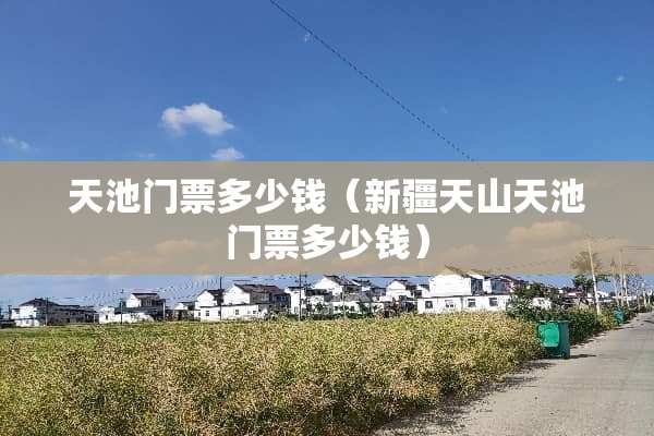 天池门票多少钱（新疆天山天池门票多少钱）