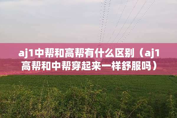 aj1中帮和高帮有什么区别（aj1高帮和中帮穿起来一样舒服吗）
