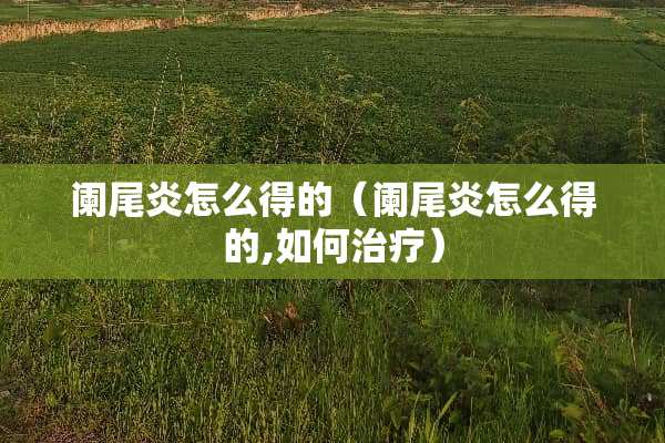 阑尾炎怎么得的（阑尾炎怎么得的,如何治疗）