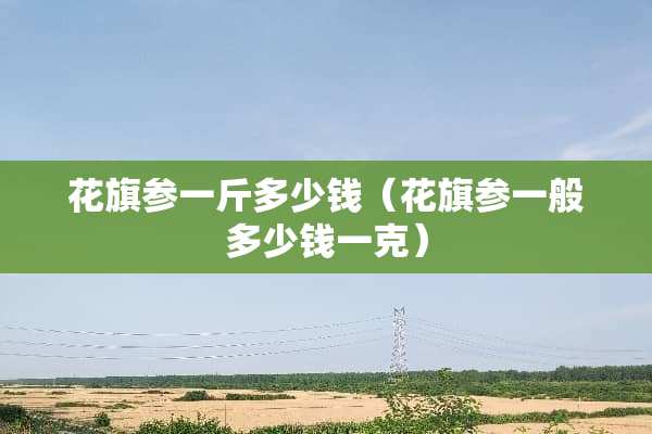 花旗参一斤多少钱（花旗参一般多少钱一克）