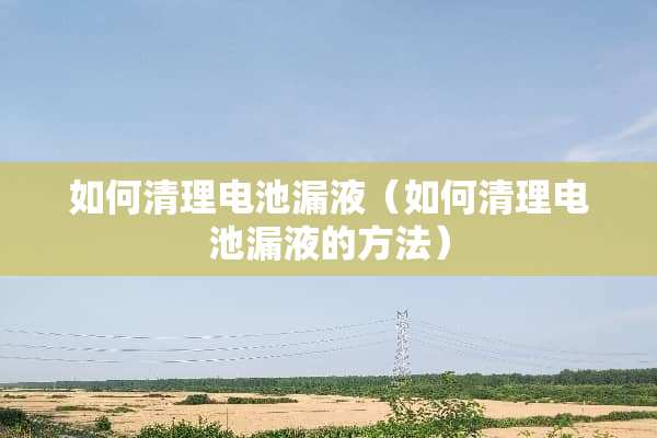 如何清理电池漏液（如何清理电池漏液的方法）