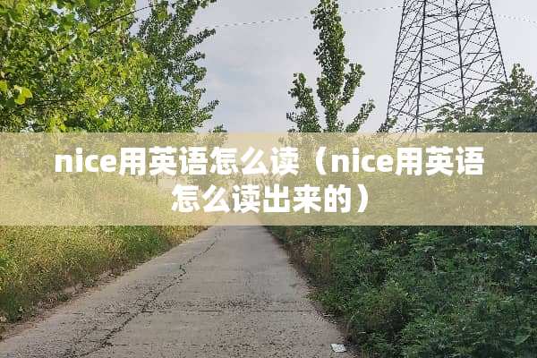 nice用英语怎么读（nice用英语怎么读出来的）