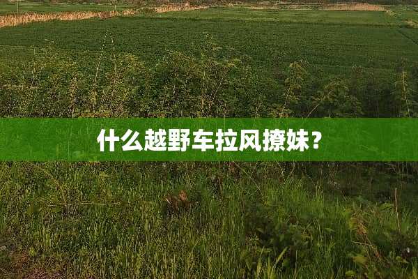 什么越野车拉风撩妹？