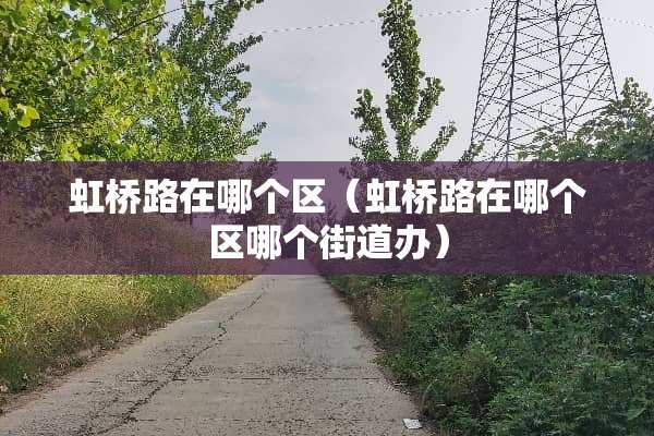 虹桥路在哪个区（虹桥路在哪个区哪个街道办）