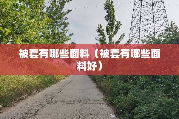被套有哪些面料（被套有哪些面料好）