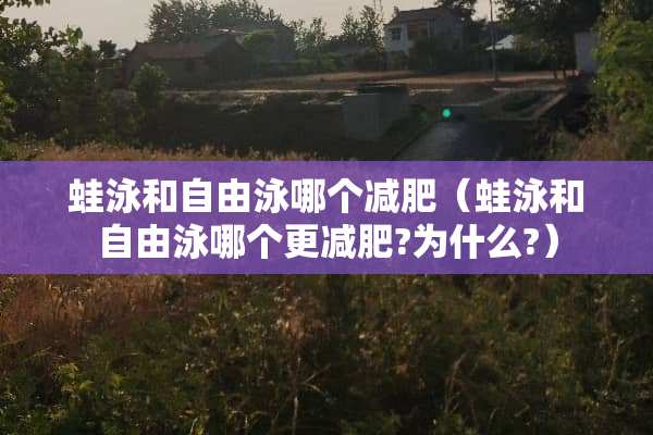 蛙泳和自由泳哪个减肥（蛙泳和自由泳哪个更减肥?为什么?）
