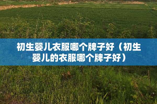 初生婴儿衣服哪个牌子好（初生婴儿的衣服哪个牌子好）