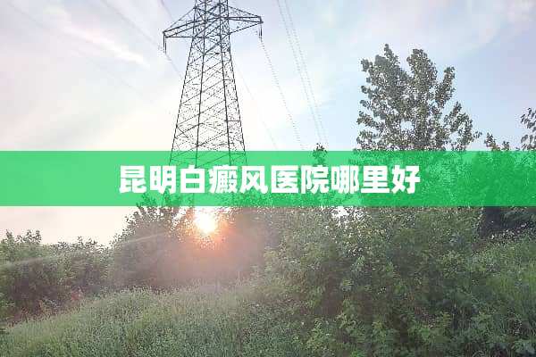 昆明白癜风医院哪里好