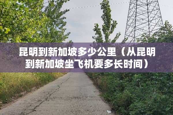 昆明到新加坡多少公里（从昆明到新加坡坐飞机要多长时间）