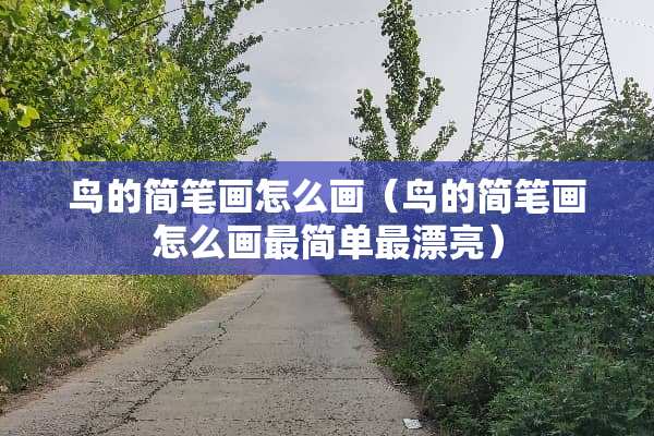 鸟的简笔画怎么画（鸟的简笔画怎么画最简单最漂亮）