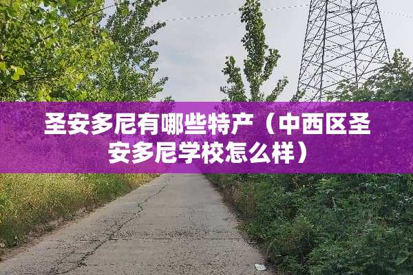圣安多尼有哪些特产（中西区圣安多尼学校怎么样）