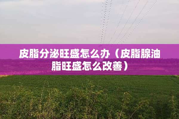 皮脂分泌旺盛怎么办（皮脂腺油脂旺盛怎么改善）