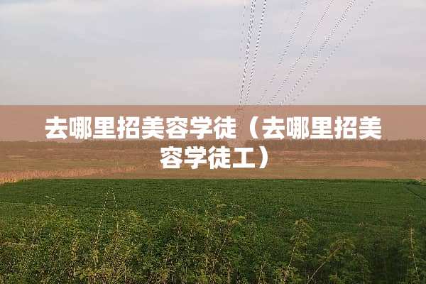 去哪里招美容学徒（去哪里招美容学徒工）