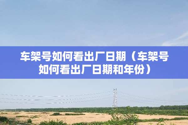 车架号如何看出厂日期（车架号如何看出厂日期和年份）