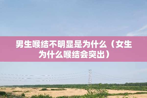 男生喉结不明显是为什么（女生为什么喉结会突出）