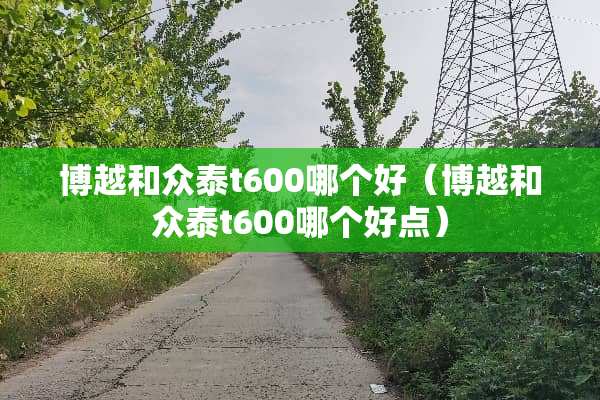 博越和众泰t600哪个好（博越和众泰t600哪个好点）