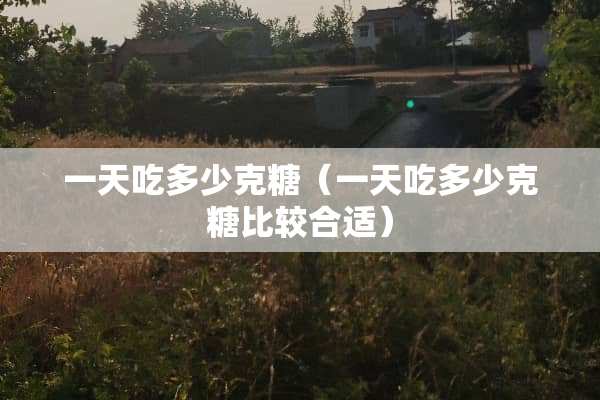 一天吃多少克糖（一天吃多少克糖比较合适）