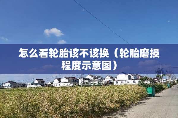 怎么看轮胎该不该换（轮胎磨损程度示意图）